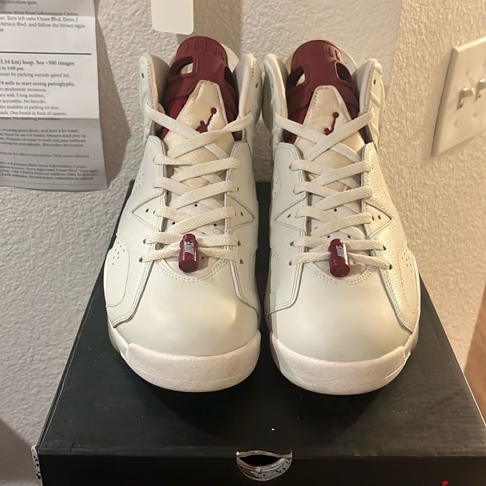 Air Jordan VI 6 White Maroon 2016